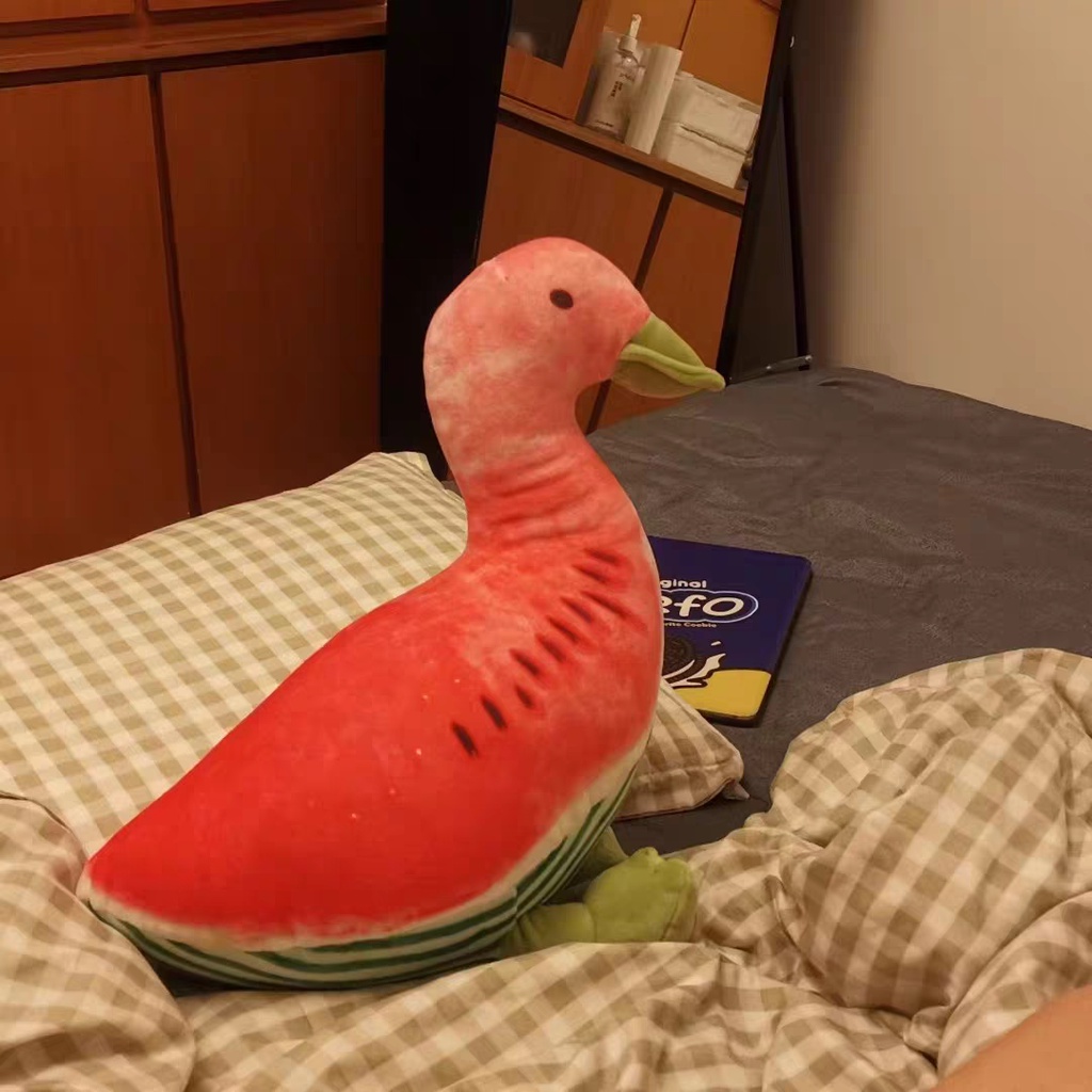 Thú Nhồi Bông Hình Vịt Con Trái Cây 3D Dễ Thương