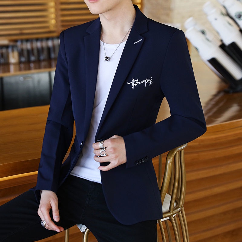 # Áo Khoác Nam# Áo Khoác Vest Lịch Lãm Trẻ Trung Phong Cách Xuân Thu Cho Nam# Áo Vest Dáng Ôm Phong Cách Hàn Quốc Thời Trang Xuân Thu Cho Nam