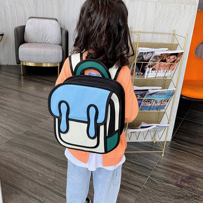 Ba lô in họa tiết hoạt hình 3D dành cho học sinh