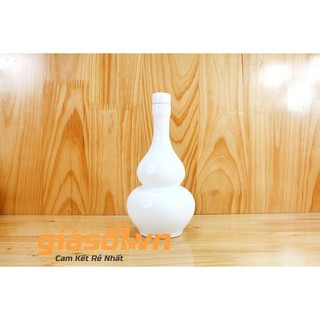 ( BÁN DỜI CHÉN VỚI BÌNH ) Bình HỒ LÔ TRẮNG và 10 chén uống rượu Bát Tràng 500ml