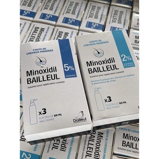 Minoxidil bailleul 2% 5% xịt kích thích mọc tóc ngăn rụng tóc - pháp