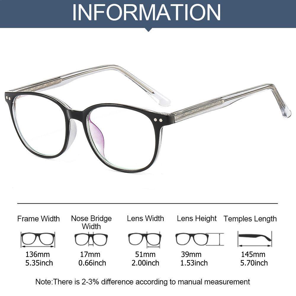 Mắt Kính Gọng Nhựa Trong Suốt Chống Tia UV