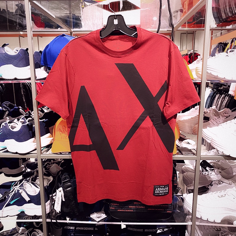 Áo Thun Cotton Ngắn Tay Logo Armani Đơn Giản Dành Cho Nam