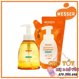 NƯỚC RỬA BÌNH SỮA WESSER 500ML (CHAI/TÚI)