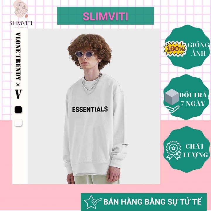 Áo sweater nữ ESSENTIALS 2hand form rộng hàn quốc SLIMVITI V70 | BigBuy360 - bigbuy360.vn