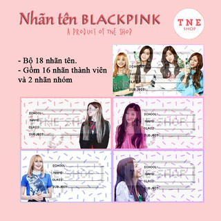 [HÀNG CÓ SẴN] Nhãn tên BLACKPINK