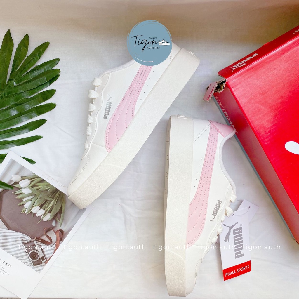Giày sneaker nữ Puma Skye Clean hồng, giày thể thao nữ chính hãng  Tigon.auth