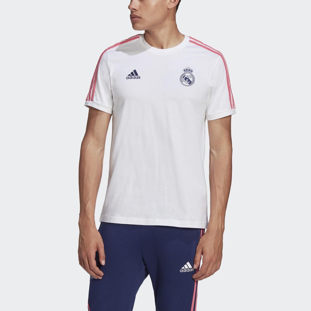 Áo adidas FOOTBALL/SOCCER Real Madrid 3-Stripes Nam Màu trắng GI0005 ❕ ྇ ྇ tt