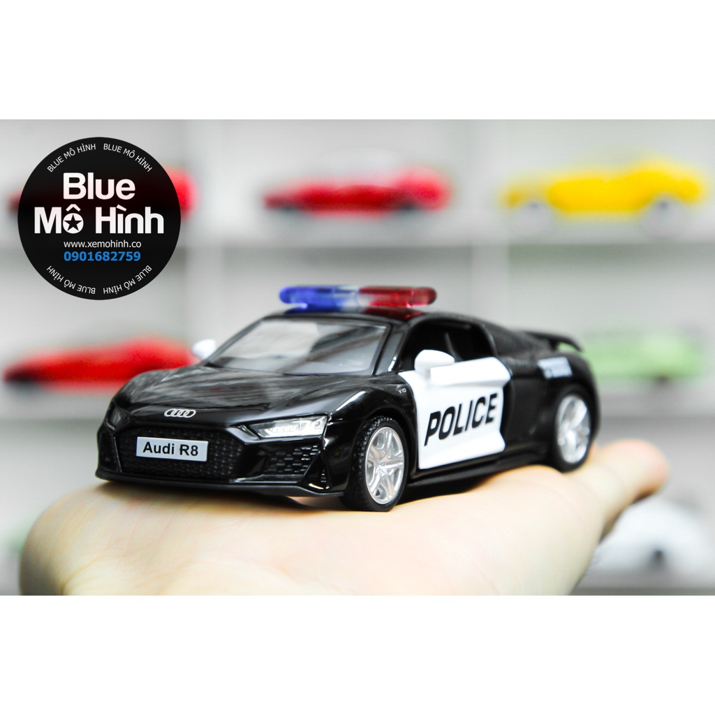 Blue mô hình | Mô hình xe cảnh sát Audi R8 New Police 1:36