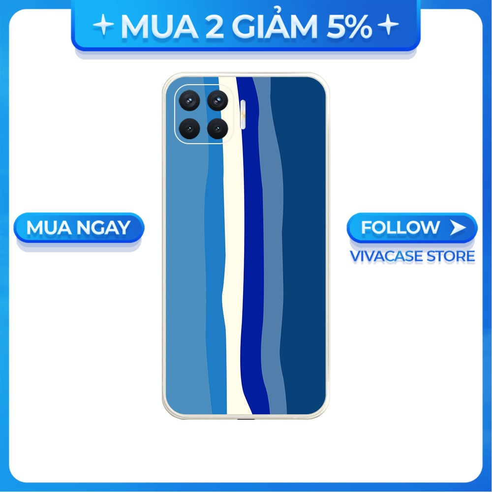 Ốp lưng cạnh vuông OPPO A1K/A5S/A74/A54/....viền bảo vệ camera hình Cầu vồng