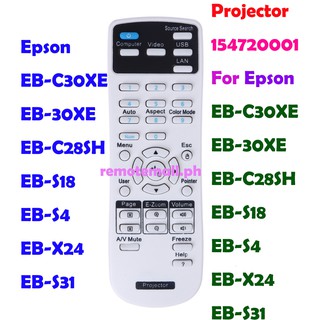 Điều Khiển Từ Xa Cho Epson EB-C30XE EB-30XE EB-C28SH EB-S18 EB-S4 EB-X24 EB-S31