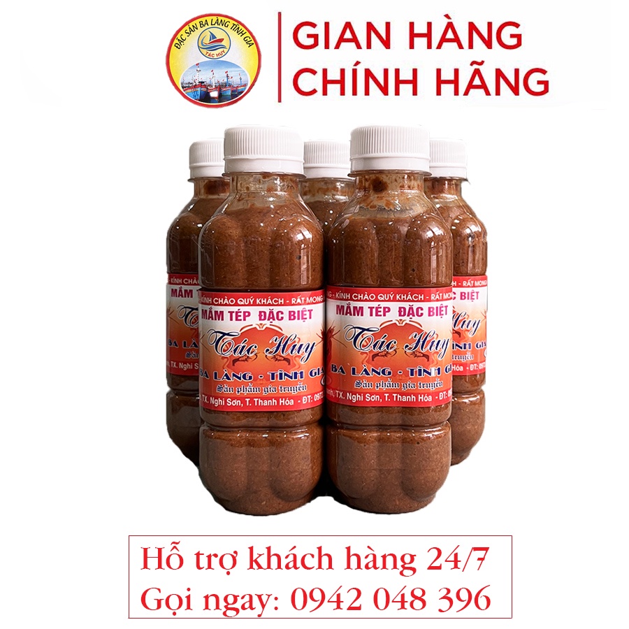 Combo 5 chai mắm tép Ba Làng Thanh Hóa 300g loại đặc biệt