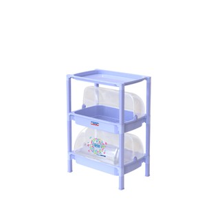 Duy Tân - Kệ chén có nắp đậy (size nhỏ) 2 tầng vs 3 tầng