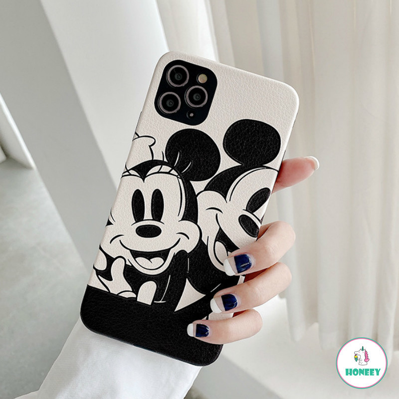 Ốp Điện Thoại Da Mềm In Hình Chuột Black Mouse Và Minne Cho iPhone 12 11 Pro Max X Xs Max Xr 8 7 Plus Se 2020 | BigBuy360 - bigbuy360.vn