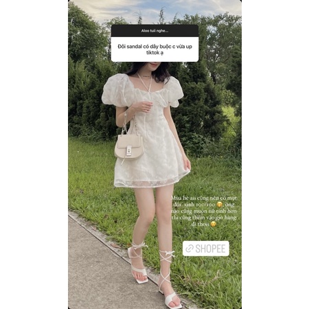 SANDAL NỮ  - GIÀY CAO GÓT CỘT DÂY XỎ NGÓN CHIẾN BINH 3P THẤP VỪA DỄ ĐI CHƠI HAY DU LỊCH SIÊU XINH