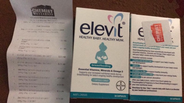 Vitamin tổng hợp Elevit sau khi sinh - Úc