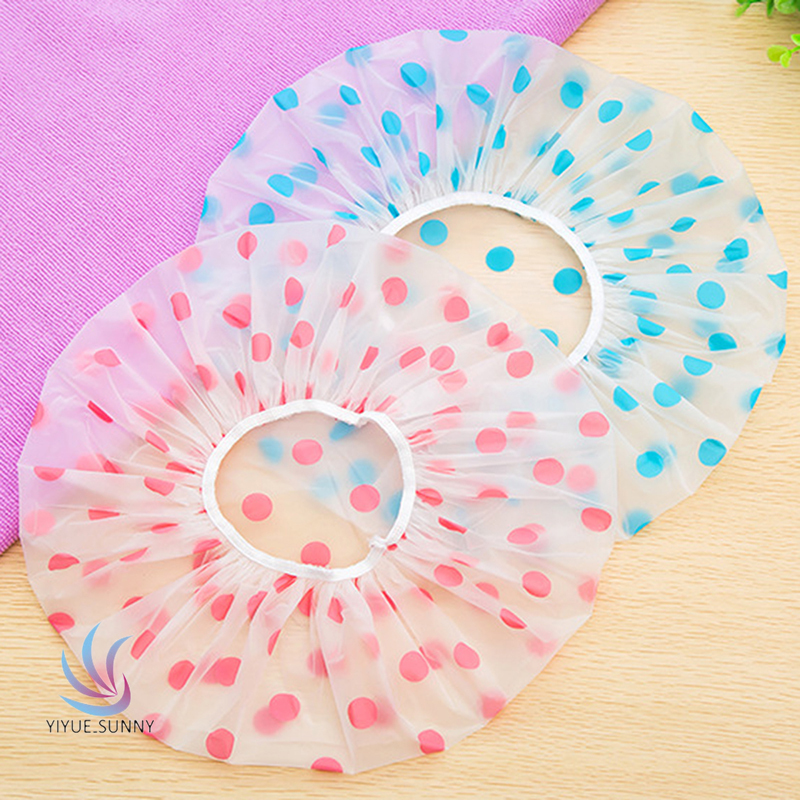 (Hàng Mới Về) Mũ Tắm Chống Thấm Nước Bằng Nhựa Co Giãn Tái Sử Dụng Cho Nữ