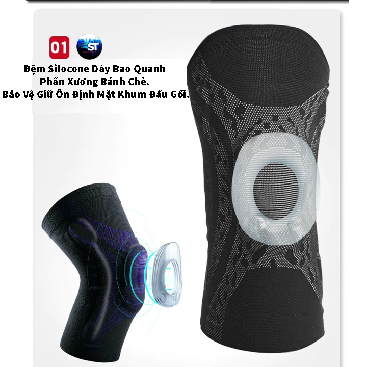 Bó gối thể thao dài, Đai bảo vệ gối Gym, bóng đá, bóng chuyền  - St Việt Nam