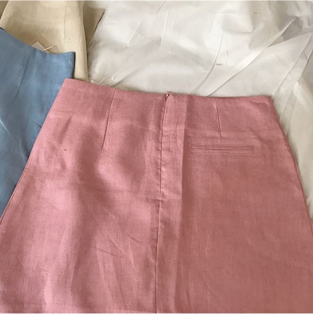 Chân váy linen