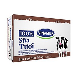Sữa tươi tiệt trùng Vinamilk Socola hộp 180ml, hộp 110ml (thùng 48 hộp)