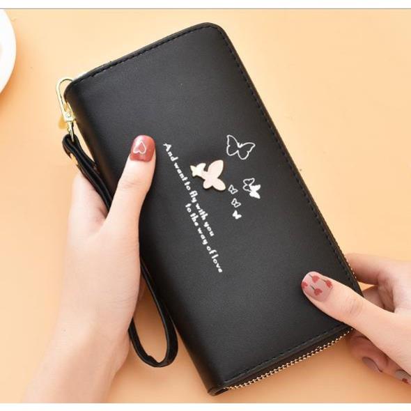 Ví nữ cầm tay hai ngăn Butterfly giá rẻ VBB125
