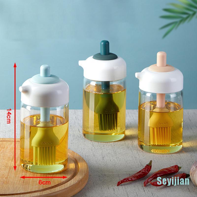 Bình Thủy Tinh Đựng Gia Vị Có Nắp Và Cọ Tiện Dụng Cho Nhà Bếp
