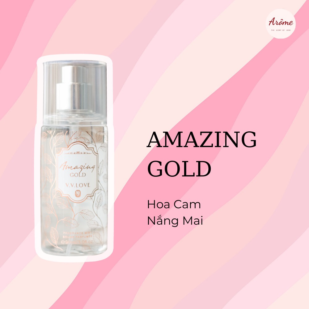 Xịt Thơm Toàn Thân V.V.LOVE Body Mist Hương Nước Hoa Siêu Ngọt Ngào, Quyến Rũ - Arôme Store