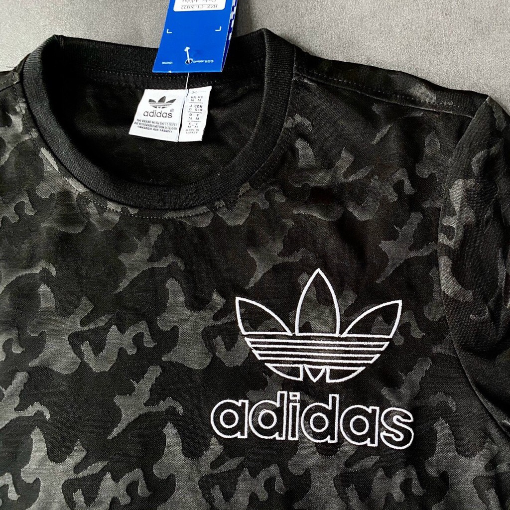 Bộ thể thao Nam Nữ 💓Siêu Cấp💓 Bộ thu đông cổ tròn 3 lá camo vân chìm TNH M-XXL