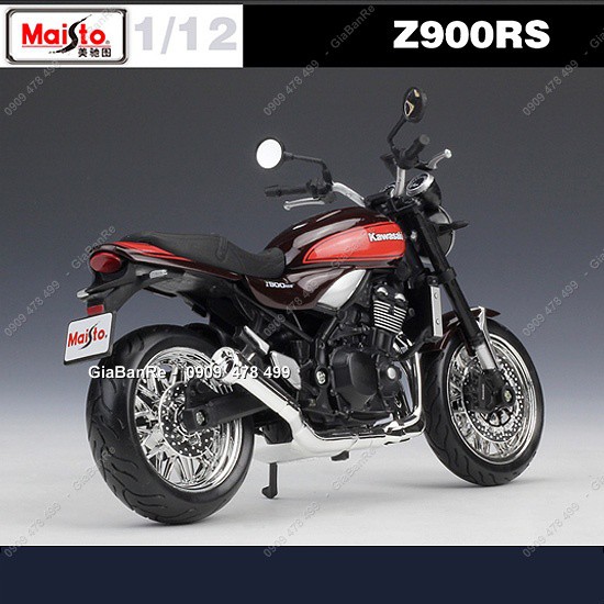 Xe Mô Hình Kawasaki Z900rs Classic Tỉ Lệ 1:12 - Maisto - Đỏ Đen  - 8685