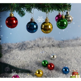 COMBO 6 QUẢ CHÂU NOEL 6CM ĐỦ MÀU