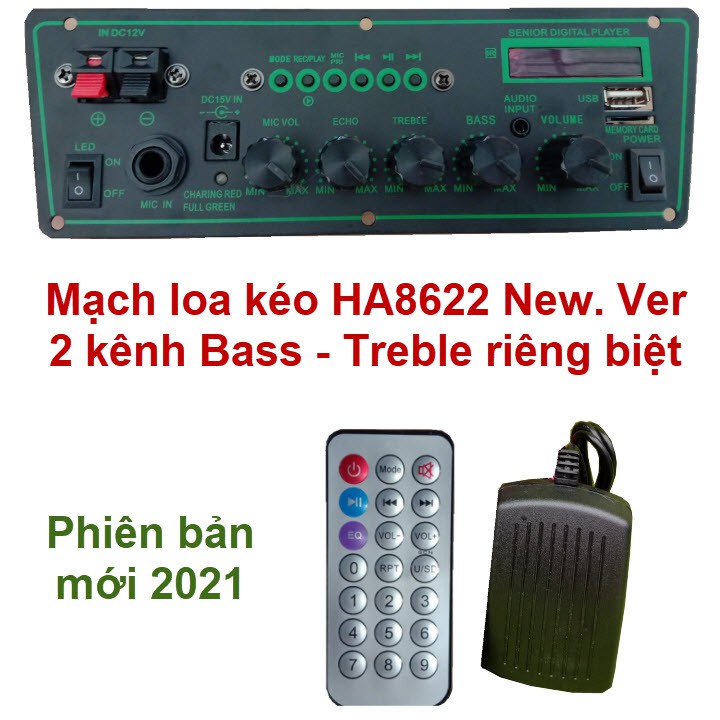 Mạch loa kéo HA8622 rẽ quạt