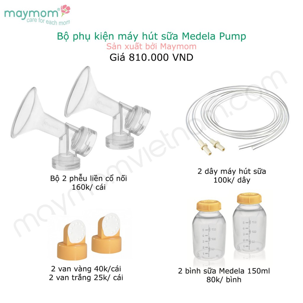 Phụ kiện máy Pump do Maymom sản xuất