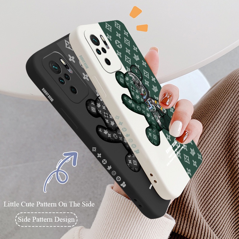 Ốp điện thoại mềm chống sốc bảo vệ camera hình gấu độc đáo cho Xiaomi Redmi Note 10 Pro Max 10s 4G 5G 10Pro 10ProMax  | BigBuy360 - bigbuy360.vn