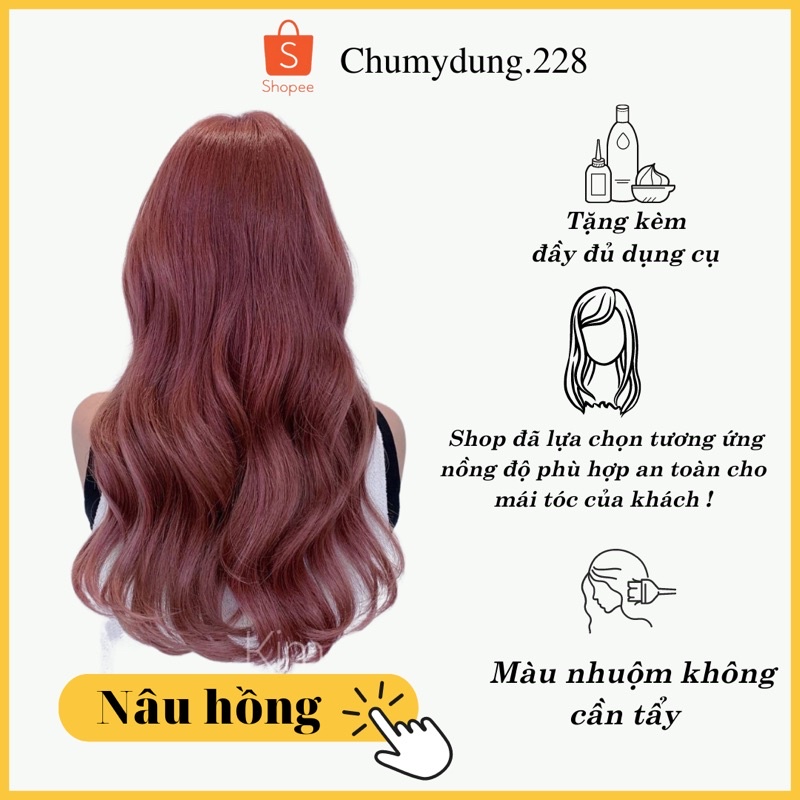 Thuốc nhuộm nâu đỏ hồng