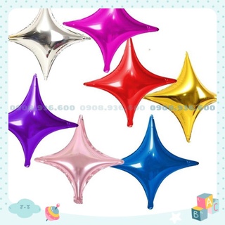 Bóng sao 4 cánh 🤞 freeship 🤞 bóng kiếng sao 4 cánh 25cm trang trí sinh nhật hpbd