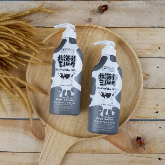 [Body lotion] Dưỡng thể dưỡng ẩm & mịn da Beauty Buffet Made in Nature Hokkaido Milk 450ml
