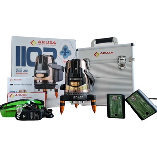 Máy bắn cốt, Cân Bằng Laze Xanh 5 Tia Bóng Led Siêu Sáng AKUZA 1102 Hỗ trợ ngoài trời- Máy Cân Mực Laze AKUZA