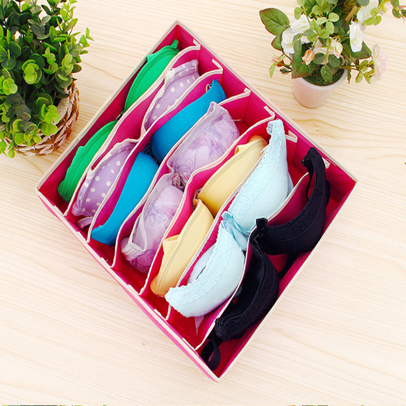 Hộp Vải Không Dệt 6 Ngăn Đựng Đồ Lót/Tất/Tất 24 Ngăn 8 Ngăn 7 Ngăn