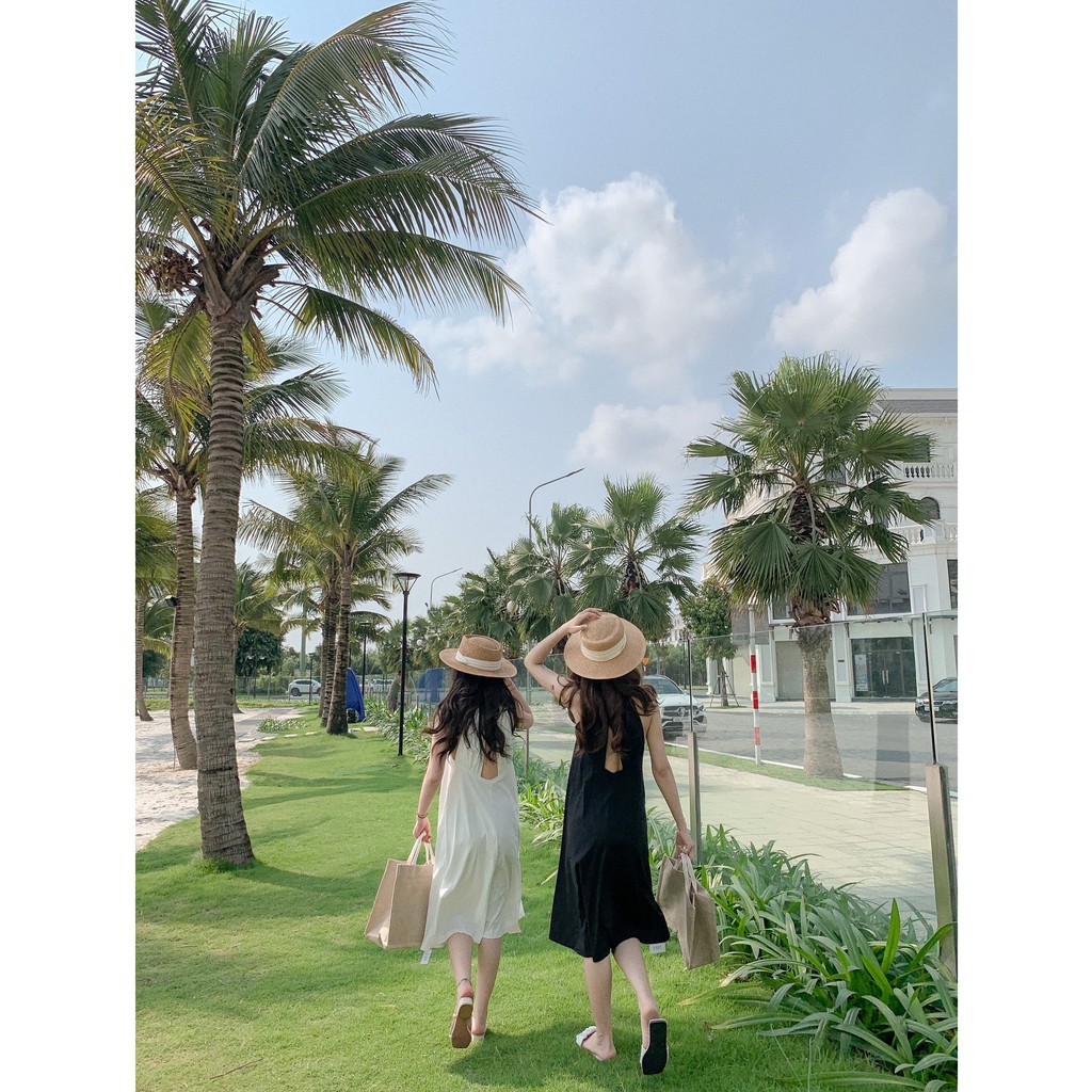 Váy yếm suông trơn cổ bèo V485 SUSTORE | BigBuy360 - bigbuy360.vn