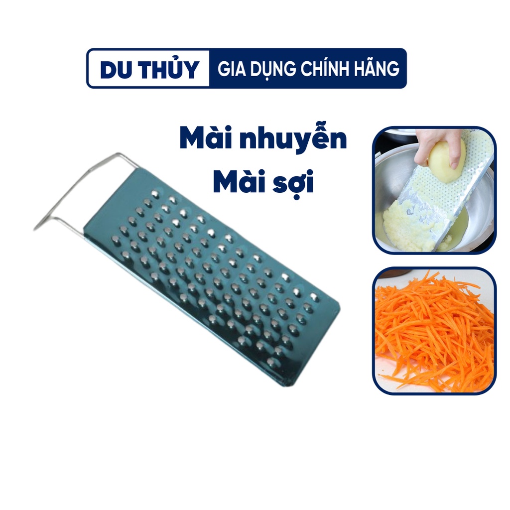 Dụng cụ mài mì nhuyễn, bào sợi cà rốt, khoai tây bằng inox nhiều kiểu dáng của gia dụng Du Thủy