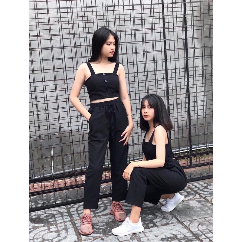 Sét hai dây bản to + quần bagy TT12