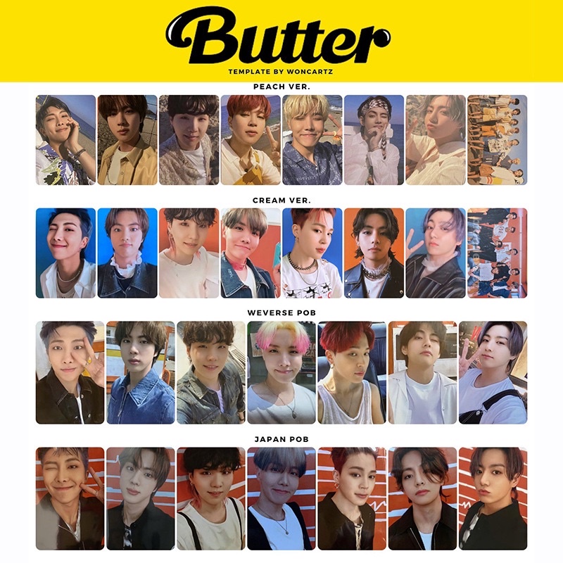 Set Card BTS BUTTER - Ảnh BTS BUTTER 9x6cm