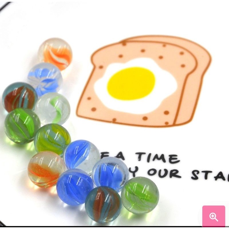 Gói 9 viên bive size to 16 mm thủy tinh trang trí hay chơi trò chơi