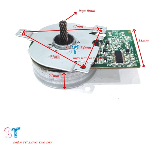 Động Cơ Brushless Không Chổi Than Chế Quạt 24VDC 1,3A Trục 6mm Cấp Nguồn Là Chạy