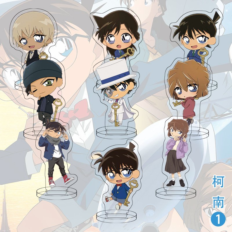 Mô hình standee DETECTIVE CONAN Thám Tử Lừng Danh mica trong acrylic anime chibi trang trí trưng bày