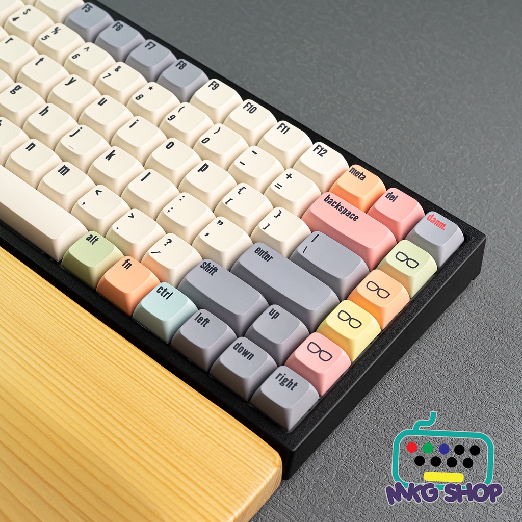 Keycap XDA Canvas, nhựa PBT dyesub, 134 nút bàn phím cơ keycap rẻ, XDAprofile, dày 1.5mm