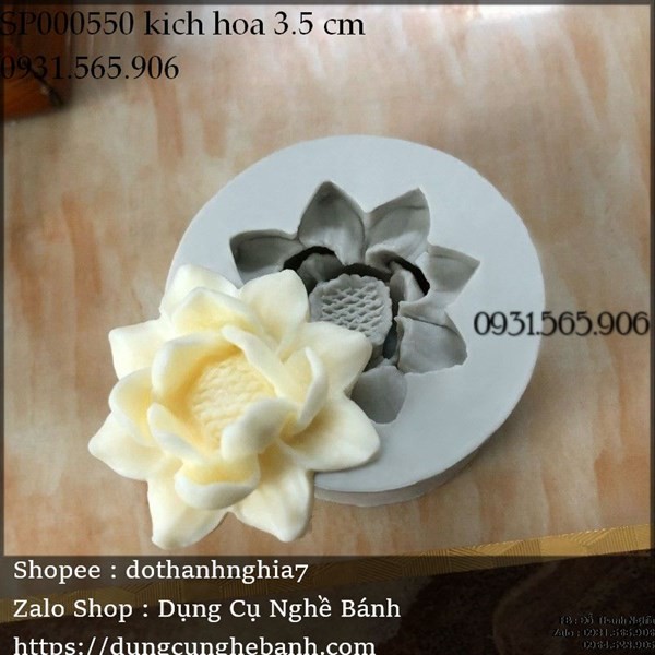 Khuôn Silicone Hoa Sen Nở Nhí