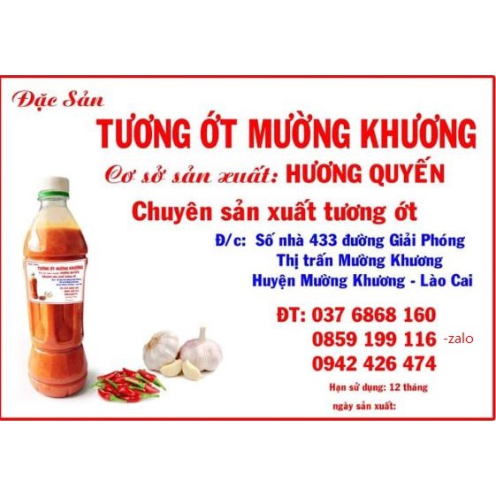 Tương ớt Mường Khương chính hiệu