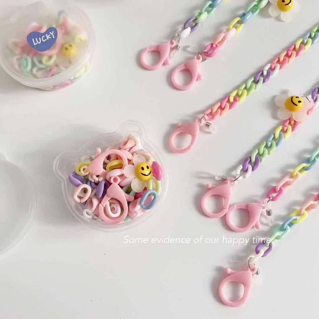 Mới Dây Đeo Cổ Mặt Hình Hoa Cúc Bằng acrylic Màu Kẹo Sáng Tạo