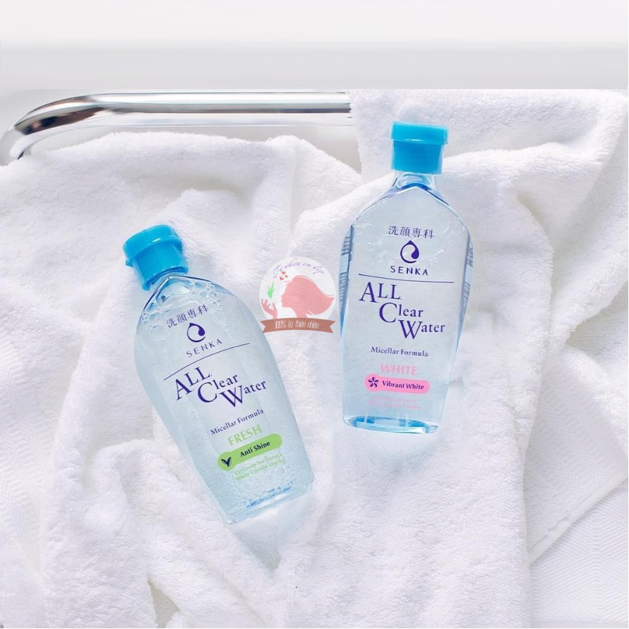NƯỚC TẨY TRANG DƯỠNG TRẮNG KO CỒN SENKA ALL CLEAR WATER MICELLAR FORMULA WHITE 230ML